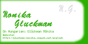monika gluckman business card
